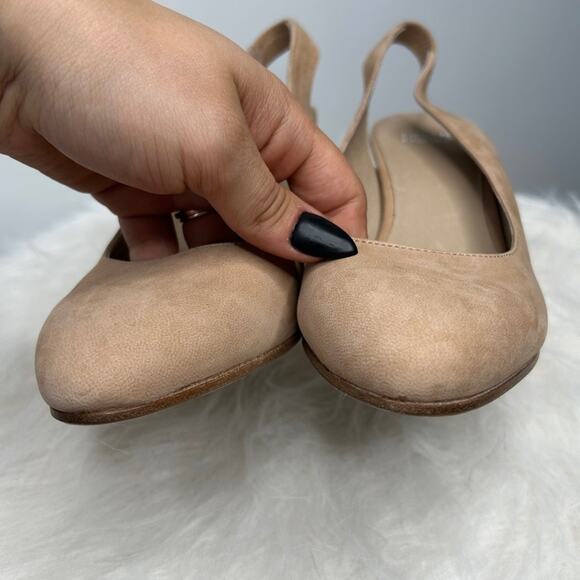 EILEEN FISHER Slingback Heels Womens Size 7 Leather Quiet Luxury Minimalist Work - Picture 5 of 8
